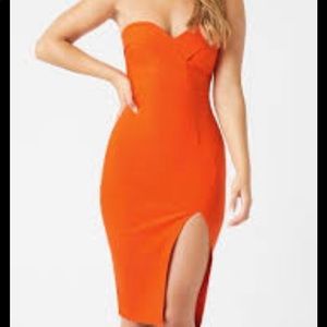 Vesper Red orange dress
